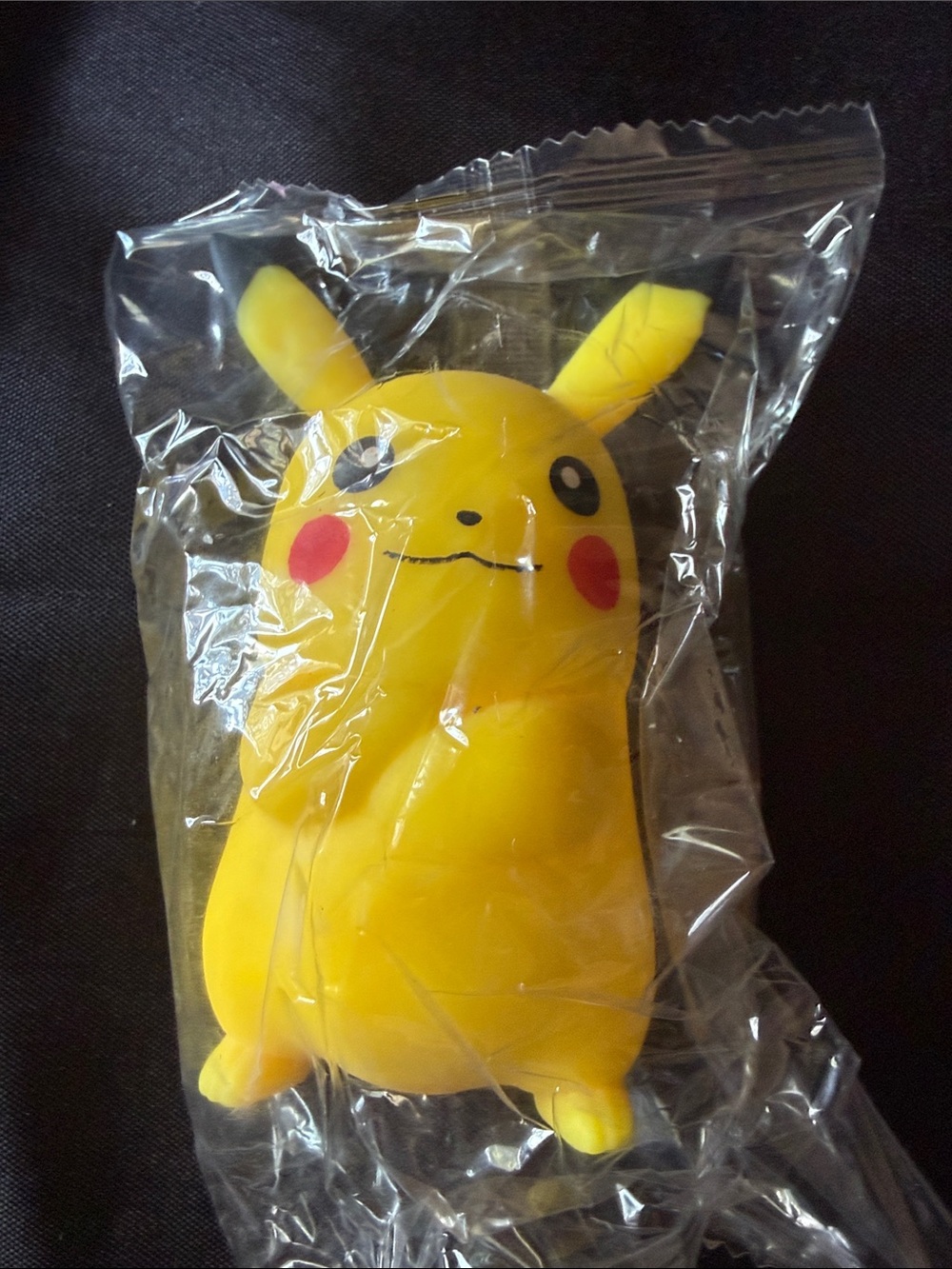 New Yellow Pichacu Plush-Style Squeeze Toy with Red Cheeks